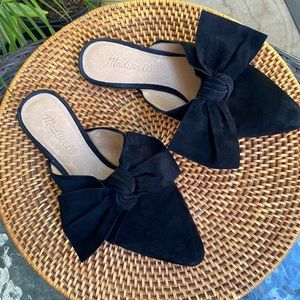 Madewell Leather Flats with Bow